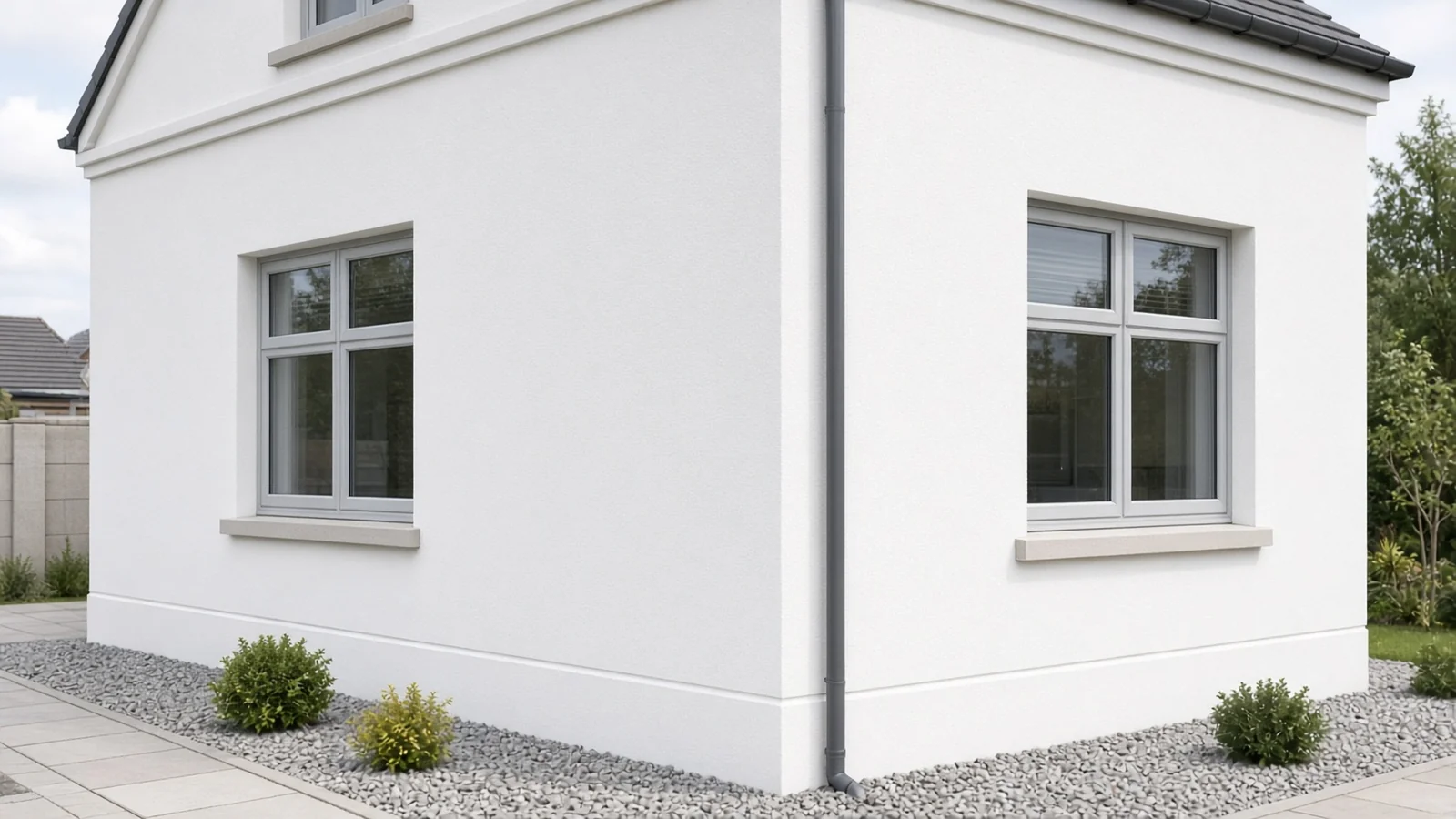 Illustrative house render after cleaning